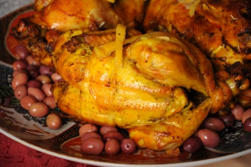 Poulet aux olives et aux citrons confits